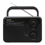 Radio Portátil Analógico con AM-FM Color Negro