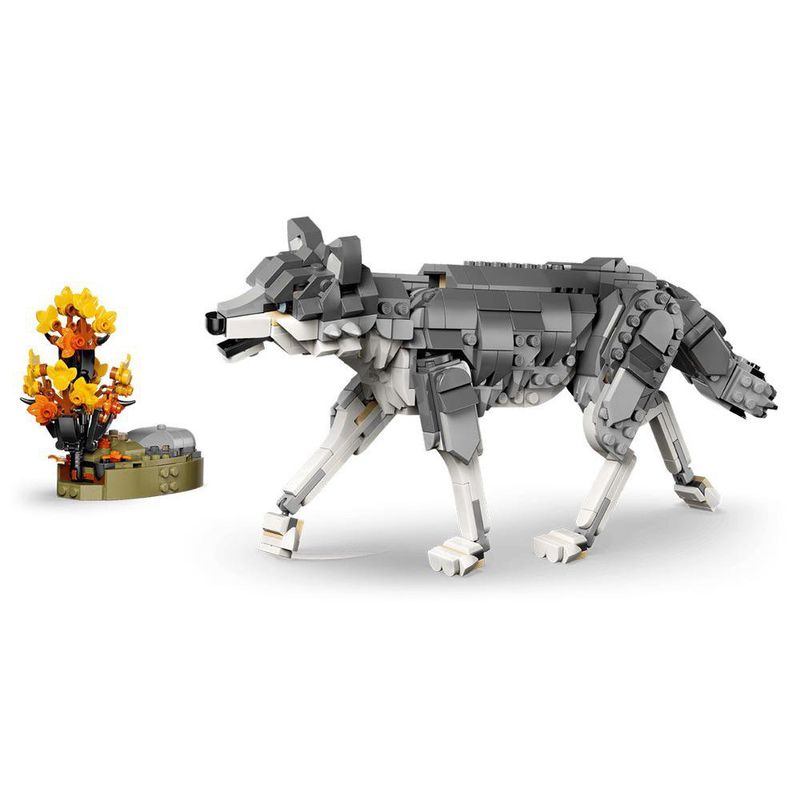LEGO Creator 3 en 1 Animales del Bosque: Lobo Gris #31393 de 657 Piezas