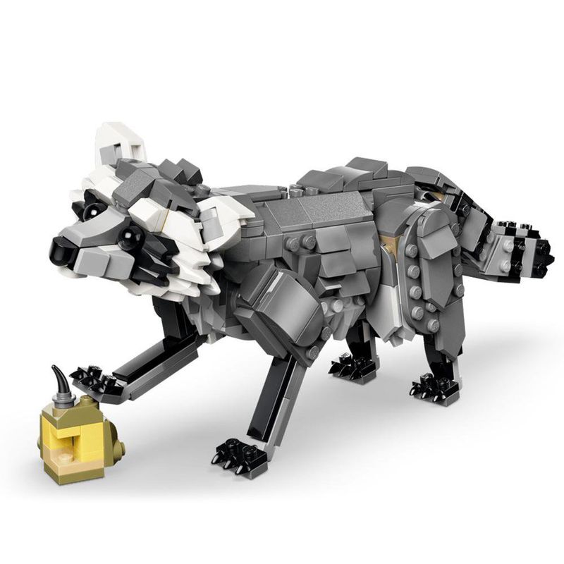 LEGO Creator 3 en 1 Animales del Bosque: Lobo Gris #31393 de 657 Piezas