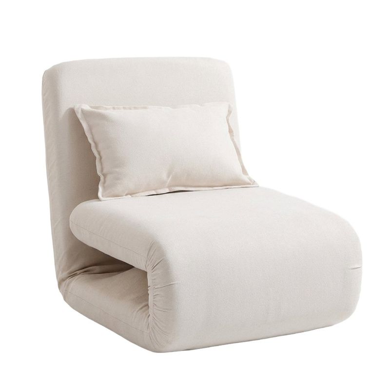 Sillón Sofá Billy Plegable con Almohada de 127 x 65 x 32 cm Beige