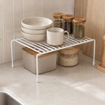 Estante Organizador Mediano de Alambre Recubierto de 33.5 x 21.5 x 14.5 cm Blanco