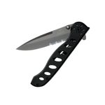 Navaja Plegable Negra de Acero Inoxidable con Clip de Bolsillo 7.12"