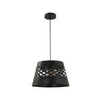Lámpara Colgante de 1 Luz Base E27 35 cm Color Negro
