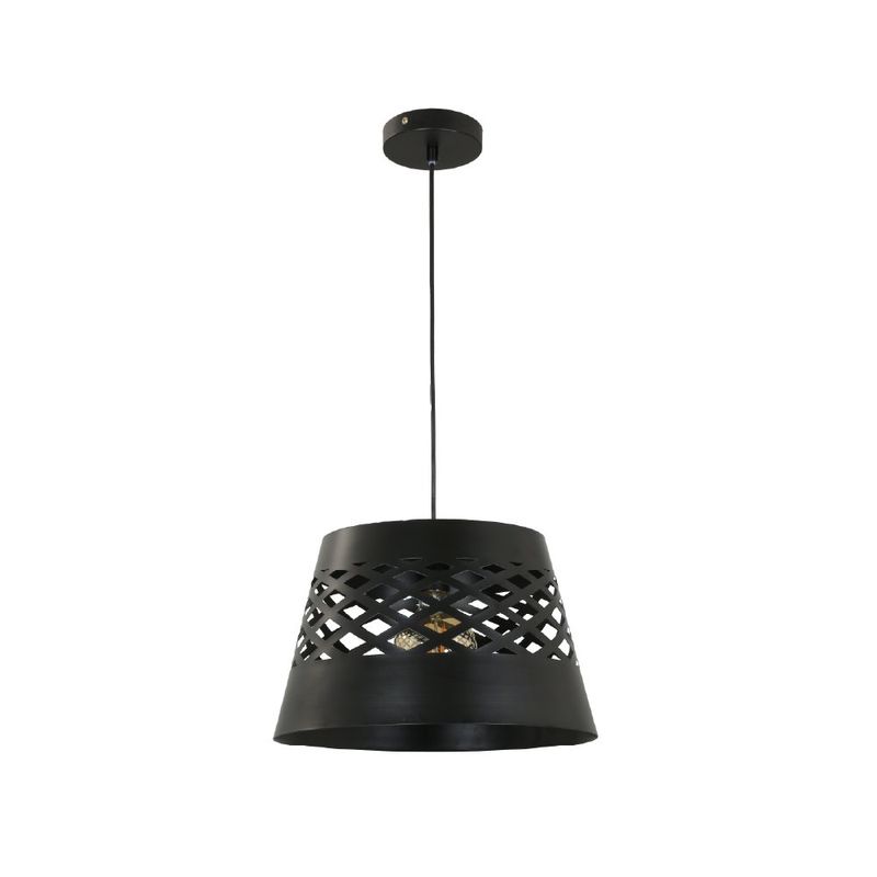 Lámpara Colgante de 1 Luz Base E27 35 cm Color Negro