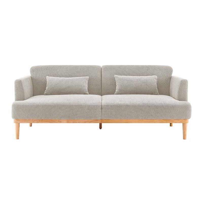 Sofá Cama Charles de 2 Plazas con Respaldo Reclinable de 210 x 82 x 85 cm Beige
