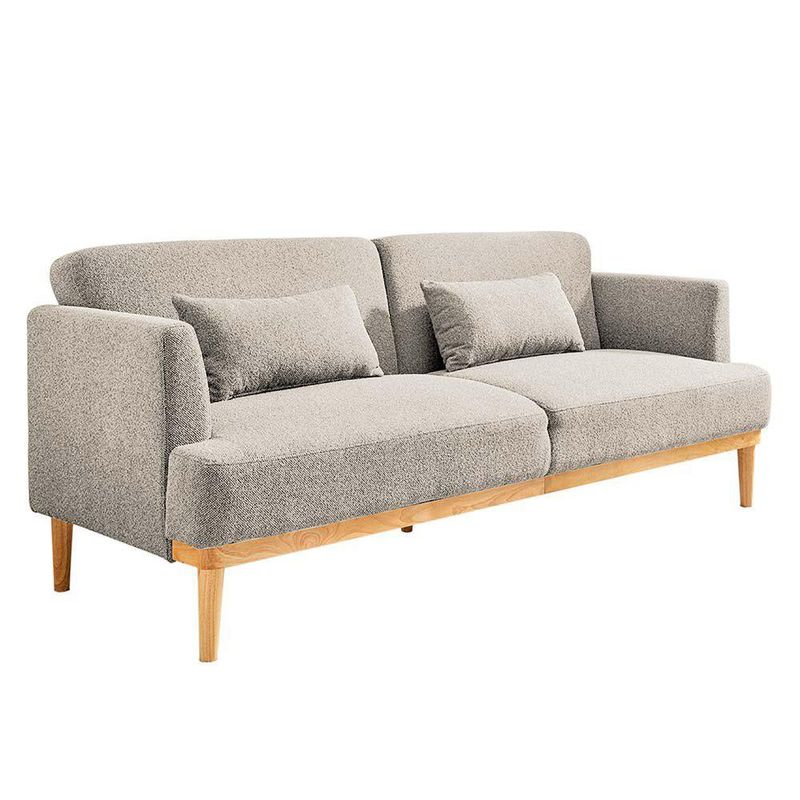 Sofá Cama Charles de 2 Plazas con Respaldo Reclinable de 210 x 82 x 85 cm Beige