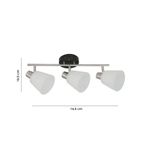 Lámpara Spot 3 Luces Orientables 16.5 cm para Interior Color Blanco