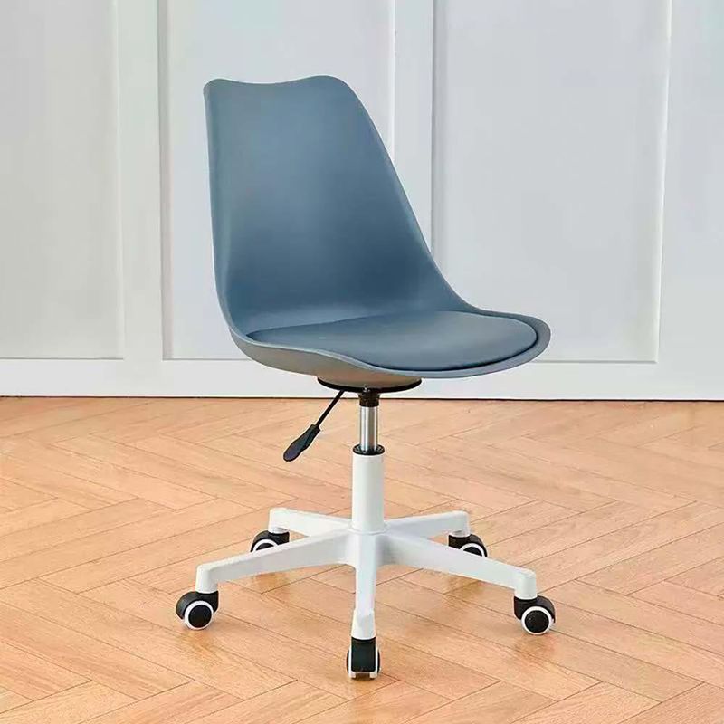 Silla de Oficina Ajustable con Ruedas para Escritorio de 68 x 52 x 75-85 cm Gris