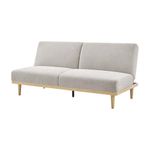 Sofá Cama Stuart con Respaldo Reclinable de 189 x 89 x 87 cm Beige