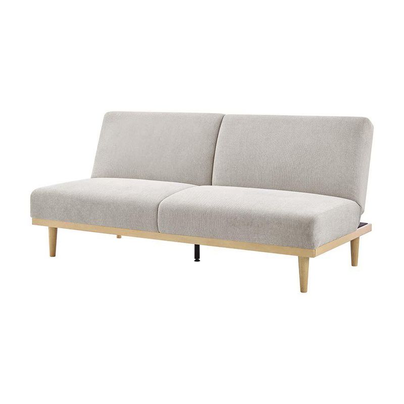 Sofá Cama Stuart con Respaldo Reclinable de 189 x 89 x 87 cm Beige