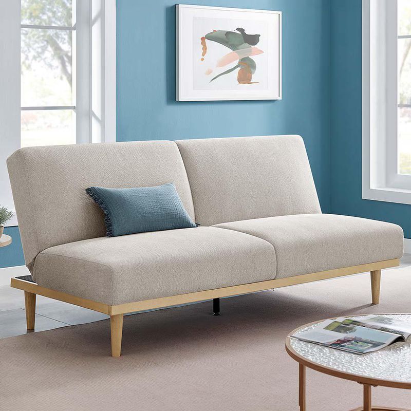 Sofá Cama Stuart con Respaldo Reclinable de 189 x 89 x 87 cm Beige