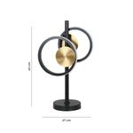 Lámpara de Mesa LED Decorativa de 8 W 3000 K Color Negro con Dorado