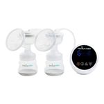 Extractor de Leche Eléctrico Doble con Pantalla LED y Batería Recargable Blanco