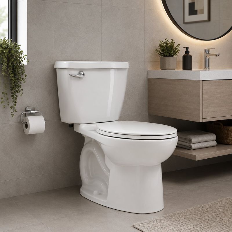 Sanitario Cadet III de Dos Piezas 15 Plg con Asiento Elongado Blanco