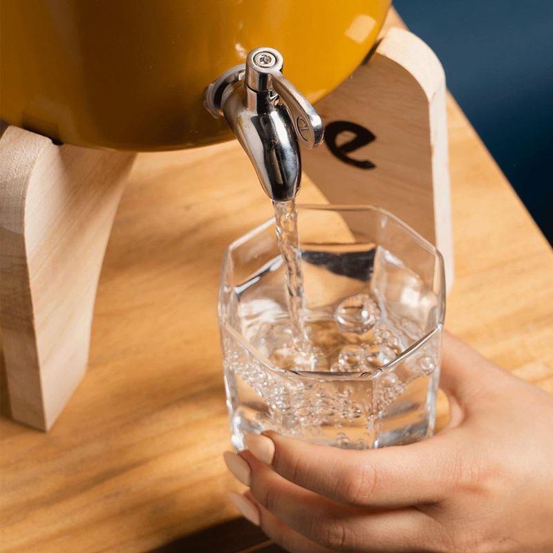 Chorro Dispensador Mini de Acero Inoxidable para Filtro de Agua Plateada