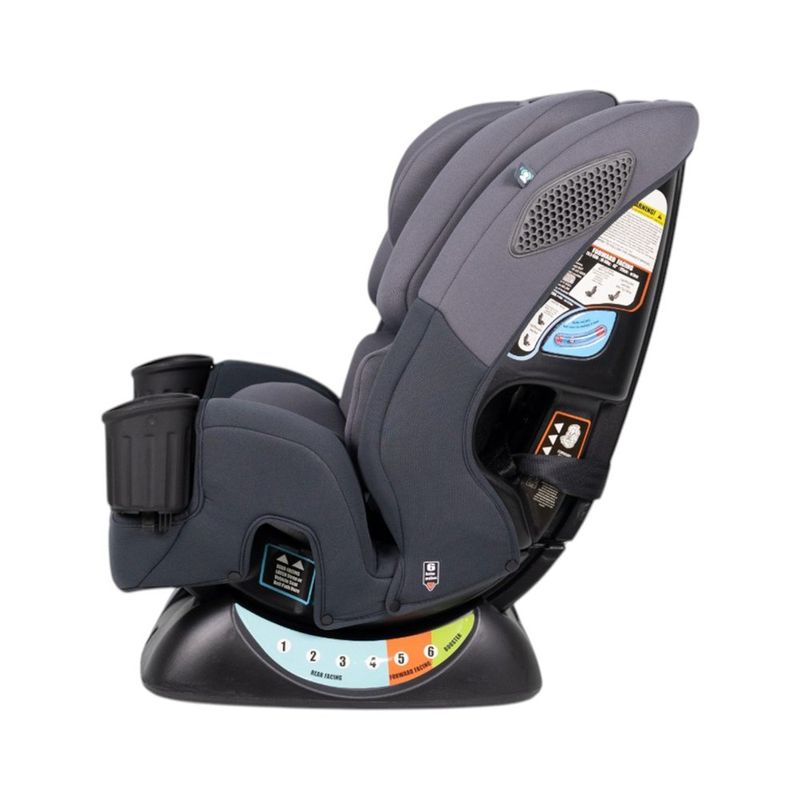 Silla de Carro Rumi Gris Multietapa con Arnés 5 Puntos y Portavasos Gris