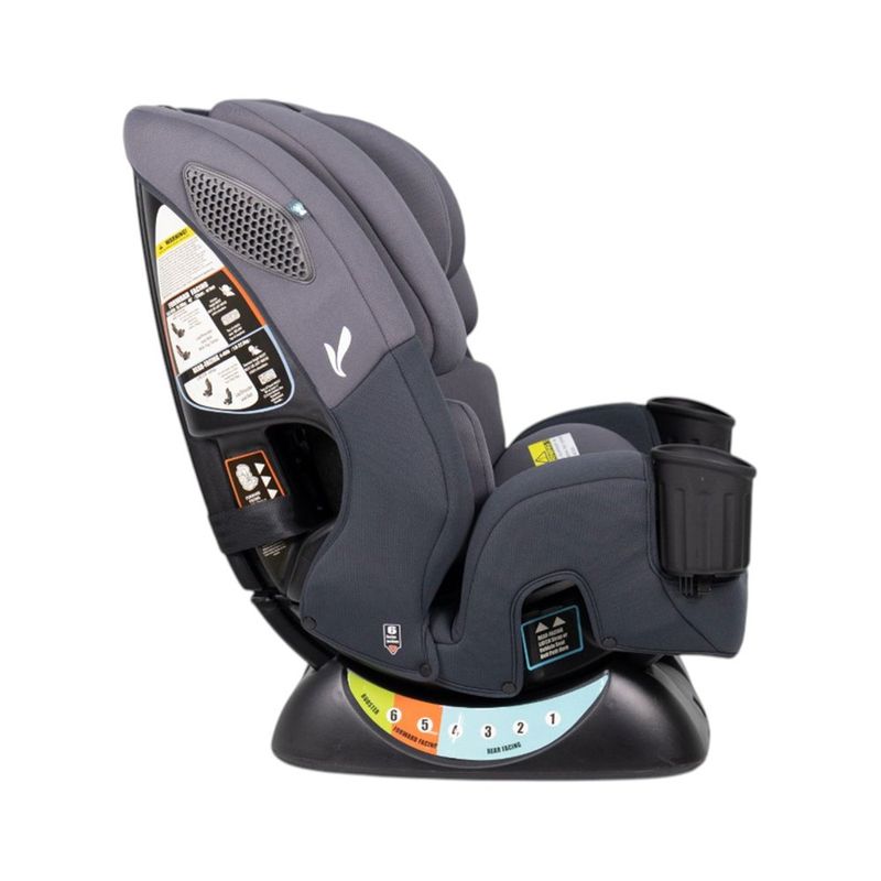 Silla de Carro Rumi Gris Multietapa con Arnés 5 Puntos y Portavasos Gris
