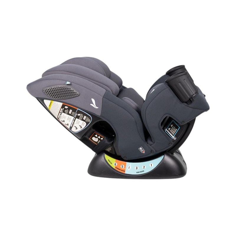 Silla de Carro Rumi Gris Multietapa con Arnés 5 Puntos y Portavasos Gris