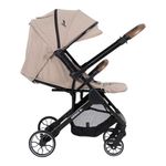 Carruaje Argus Beige Tipo Maleta con Capota UPF 50+ y Plegado Compacto Beige
