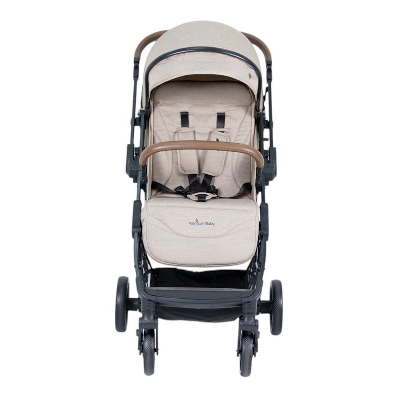 Carruaje Argus Beige Tipo Maleta con Capota UPF 50+ y Plegado Compacto Beige