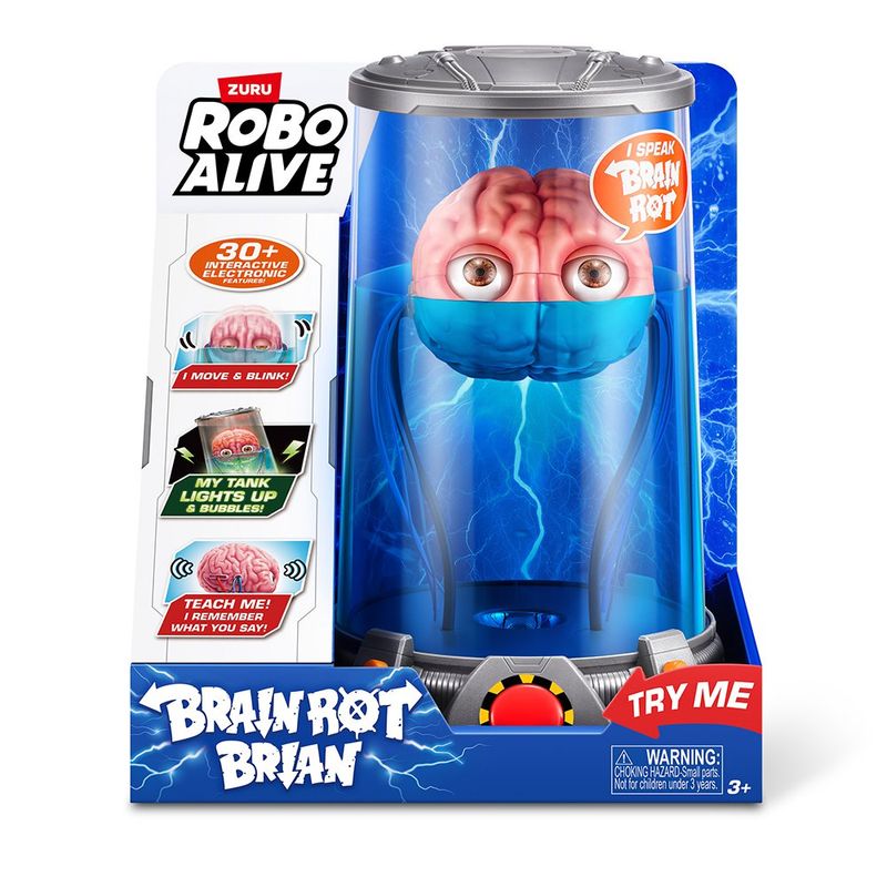 Figura Interactiva Brain Rot Brian Robo Alive con Más de 30 Funciones