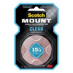 Cinta Doble Cara Scotch Mount Clear Transparente 1.52 m