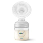 Extractor de Leche Manual con Biberón de 4 oz para Lactancia Transparente