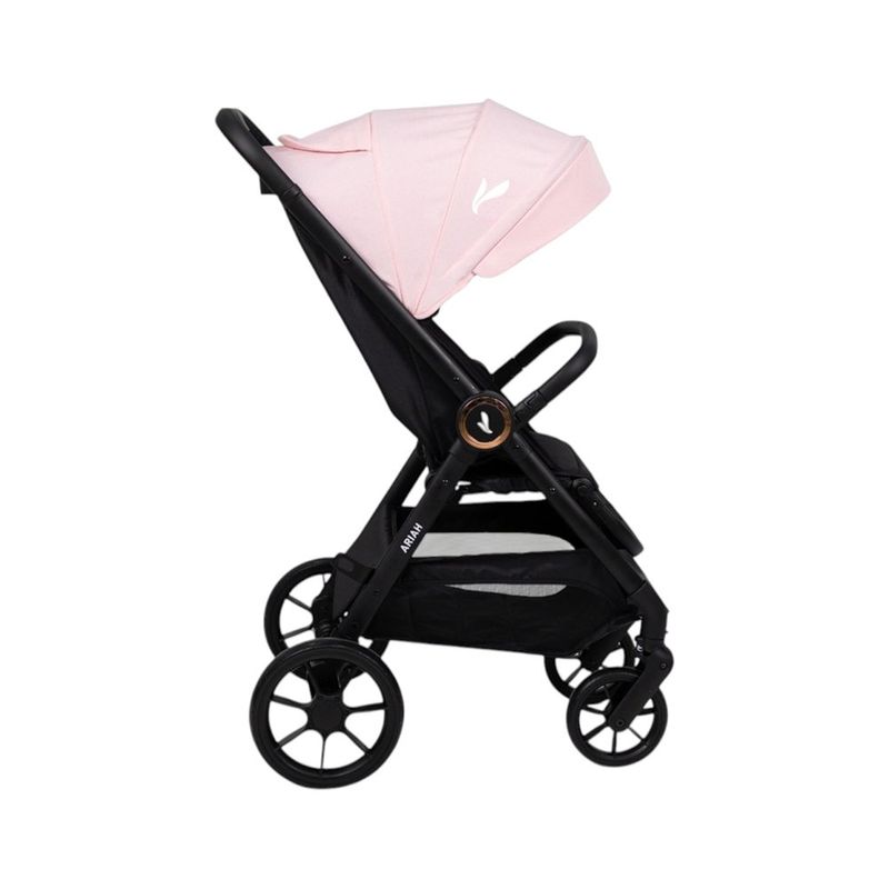Travel System Ariah Rosado con Carruaje, Portabebé y Base para Auto Rosado