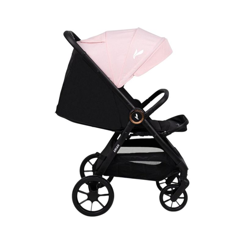 Travel System Ariah Rosado con Carruaje, Portabebé y Base para Auto Rosado