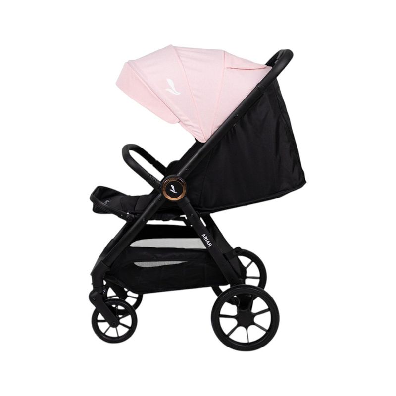 Travel System Ariah Rosado con Carruaje, Portabebé y Base para Auto Rosado