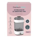 Esterilizador de Biberones Mini 3 en 1 a Vapor para 5 Biberones Blanco