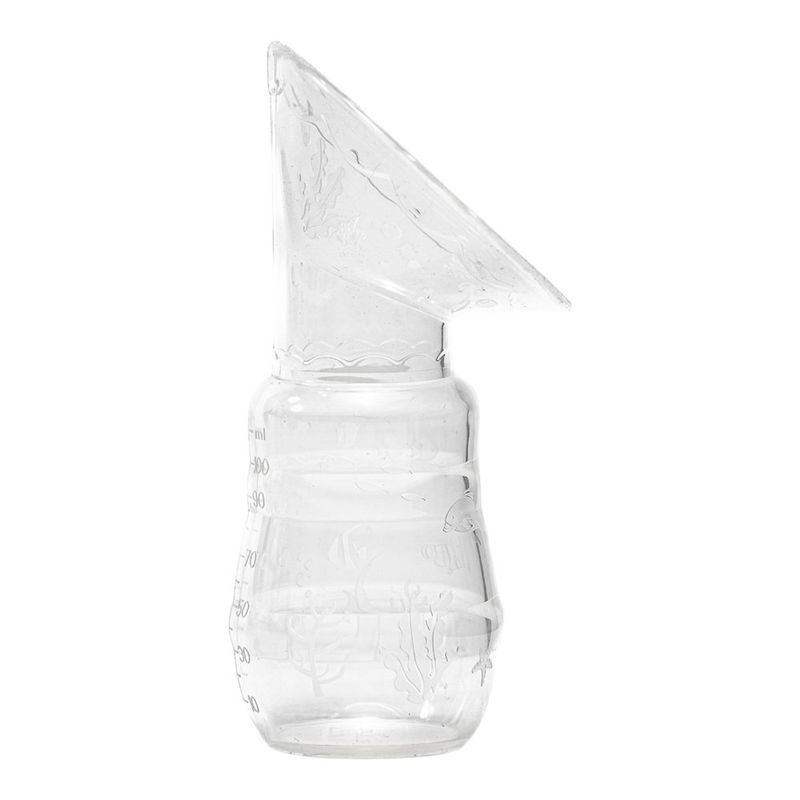 Recolector de Leche Materna de 100 ml Silicona Libre de BPA Transparente