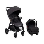 Travel System Ariah Negro con Carruaje, Portabebé y Base para Auto Negro