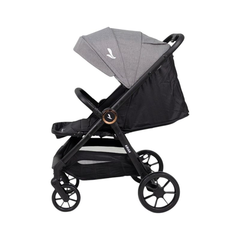 Travel System Ariah Gris con Carruaje, Portabebé y Base para Auto Gris