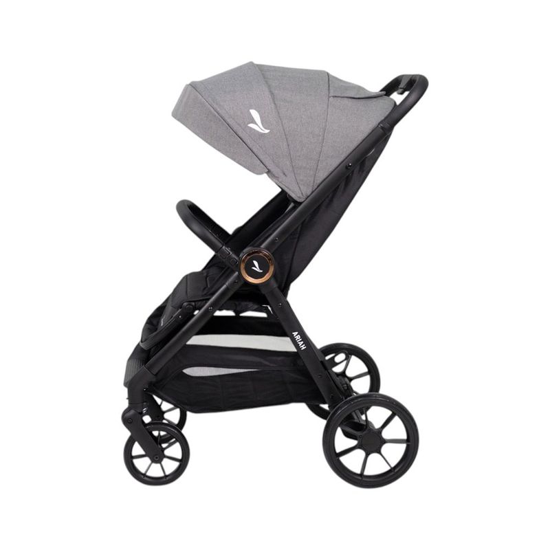 Travel System Ariah Gris con Carruaje, Portabebé y Base para Auto Gris
