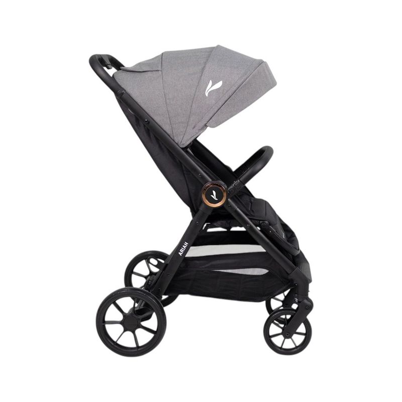 Travel System Ariah Gris con Carruaje, Portabebé y Base para Auto Gris