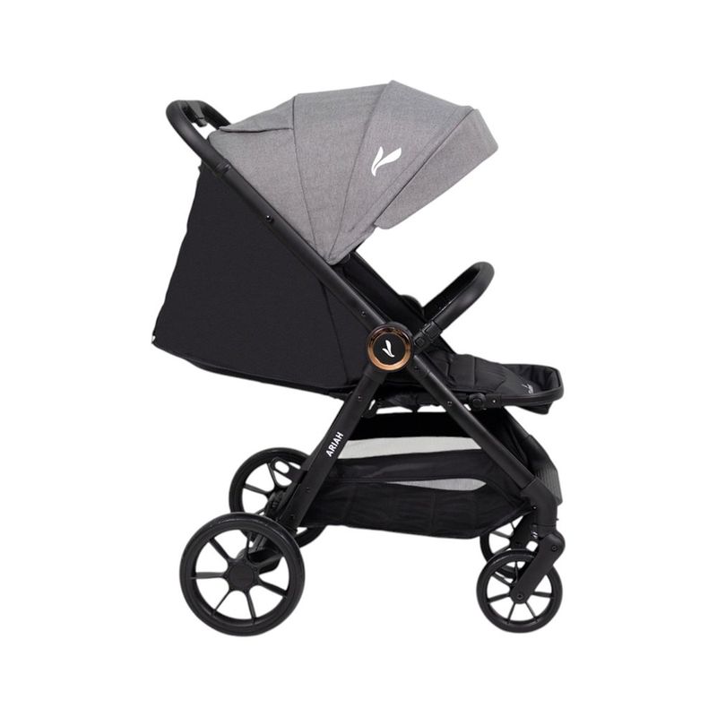 Travel System Ariah Gris con Carruaje, Portabebé y Base para Auto Gris