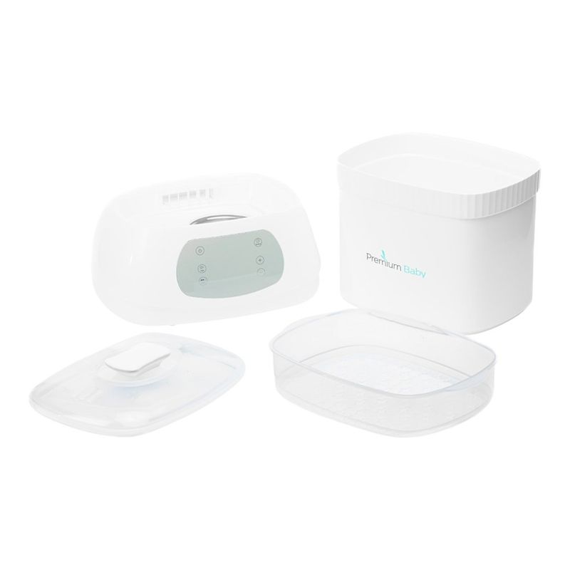 Esterilizador y Secador Digital 3 en 1 para 6 Biberones Blanco