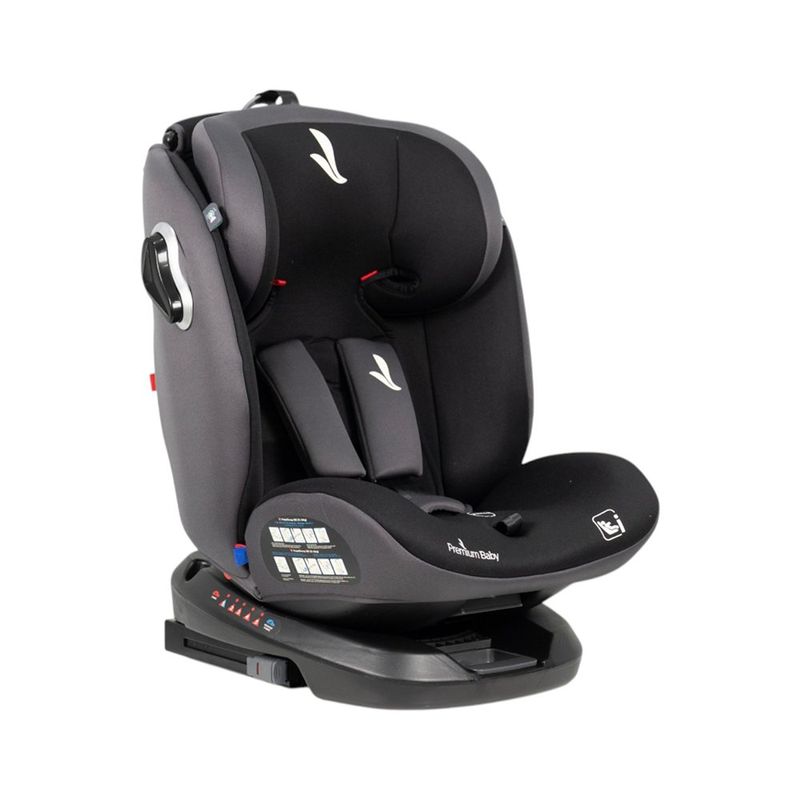 Silla de Carro Umbra Negro Giratoria 360° con Isofix y Arnés 5 Puntos Negro