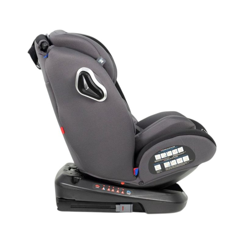 Silla de Carro Umbra Negro Giratoria 360° con Isofix y Arnés 5 Puntos Negro