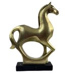 Figura Decorativa Caballo en Pose 36 cm Color Dorado