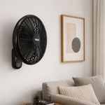 Ventilador de Pared 16 plg con Control Remoto Color Negro