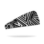 Banda para Cabeza Transpirable de 24 Cm Color Negro con Blanco