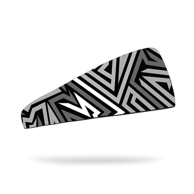 Banda para Cabeza Transpirable de 24 Cm Color Negro con Blanco