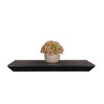 Repisa Flotante Decorativa con Soporte Color Negro