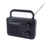 Radio Portátil Analógico con AM-FM Color Negro