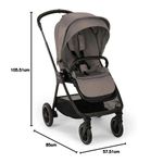 Carruaje para Bebé Mixx Next Chestnut con Asiento Reversible de 83 x 60 x 115 cm Café