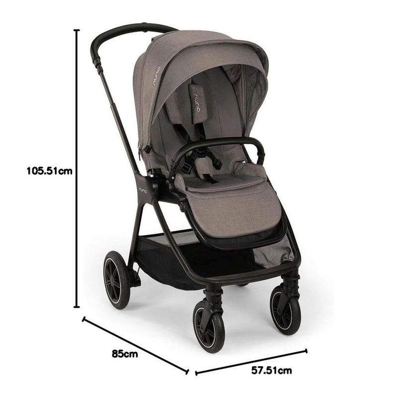 Carruaje para Bebé Mixx Next Chestnut con Asiento Reversible de 83 x 60 x 115 cm Café