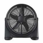 Ventilador de Piso 20 plg de 3 Velocidades Color Negro
