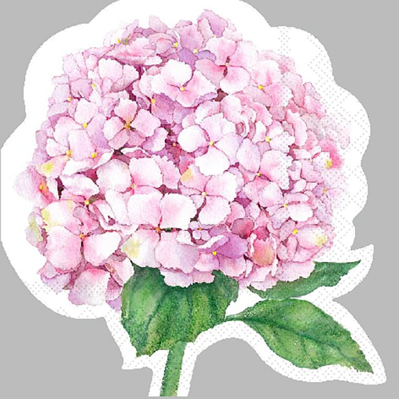 Set de 20 Servilletas 33 x 33 cm Diseño Hortensia Rosa